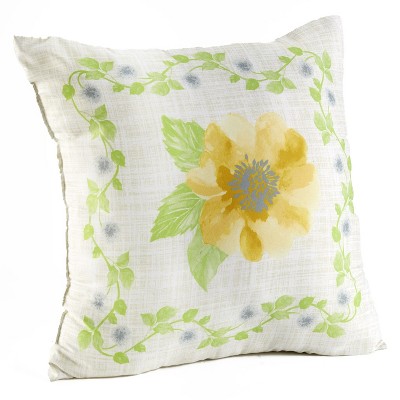 Lakeside Floral Vine Standard Size Decorative Accent Pillow - Decorative Case