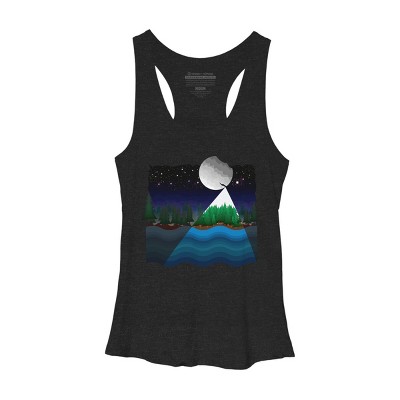 Women's Design By Humans Christmas night By recklessframee Racerback Tank Top