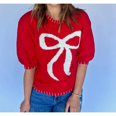 Women's Bow Stitch Sweater - AnnieWear