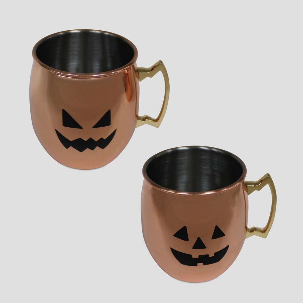 2pc Pumpkin Copper Mugs - Bullseye's Playground was $14.0 now $7.0 (50.0% off)