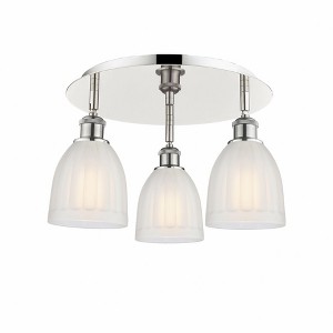 Brookfield - 3 Light Flush Mount In Art Deco Style-9.5 Inches Tall and 17.5 Inches Wide - 1 of 1