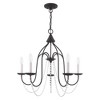 Livex Lighting Alessia 5 - Light Chandelier in  Black - 4 of 4