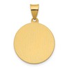 Black Bow Jewelry 14k Yellow Gold Hollow St. Rocco Medal Pendant, 19mm (3/4 Inch) - 3 of 4