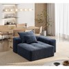 TIRAMISUBEST Oversize Single Sofa Chair, Sparkling Chenille Fabric Modular Sofa, Free Combination Cushion Sofa w/ 2 Pillows - 2 of 4
