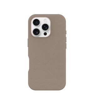OtterBox Apple iPhone 16 Pro Symmetry Series Cactus Leather Case with MagSafe - Grey Comfort - 1 of 4
