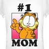 Juniors Womens Garfield Mother's Day #1 Mom  T-Shirt -  - - 2 of 4