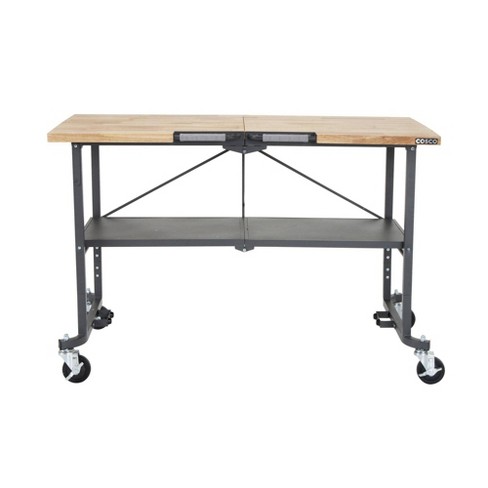 Portable Workbench /craft Desk/ Folding Utility Table Steel Gray - Room &  Joy : Target