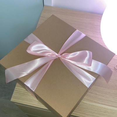 Pre-Cut Baby Pink Ribbon 5/8 x 10