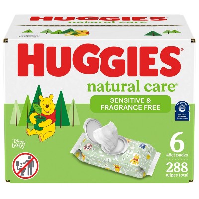 Image of Huggies Natural Care Sensitive Unscented Baby Wipes - 288ct