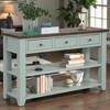 Mshliw 48 Inch Solid Pine Wood Top Console Table with 3 Drawers and 2 Shelves Entryway Sofa Table for Living Room Hallway Bedroom - 2 of 4