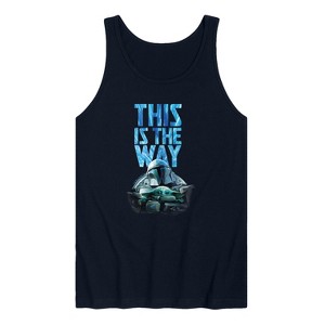 Men's - Star Wars - The Mandalorian This Is The Way Hyperspace Graphic Tank Top - 1 of 2