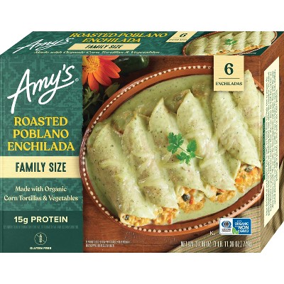 Amy&#39;s Family Size Frozen Roasted Poblano Enchilada - 27.4oz