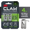 3M 25lb CLAW Drywall Picture Hanger with Temporary Spot Marker + 4 hangers and 4 markers - image 3 of 4