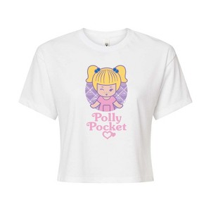 Women's - Polly Pocket - Retro Polly Pocket Blonde Doll Cropped Graphic T-Shirt - 1 of 4