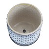 Raised Dot Pattern with Saucer for Indoor and Outdoor Succulents or Houseplant - A Bold Accent for Living Room, Shelf, Garden, or Patio - 6" Blue - 4 of 4