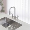 WOWOW 30 in. Drop-in/Undermount Single Bowl 18 Gauge Gunmetal Brushed Nickel Stainless Steel Kitchen Sink with Bottom Grids - 2 of 4