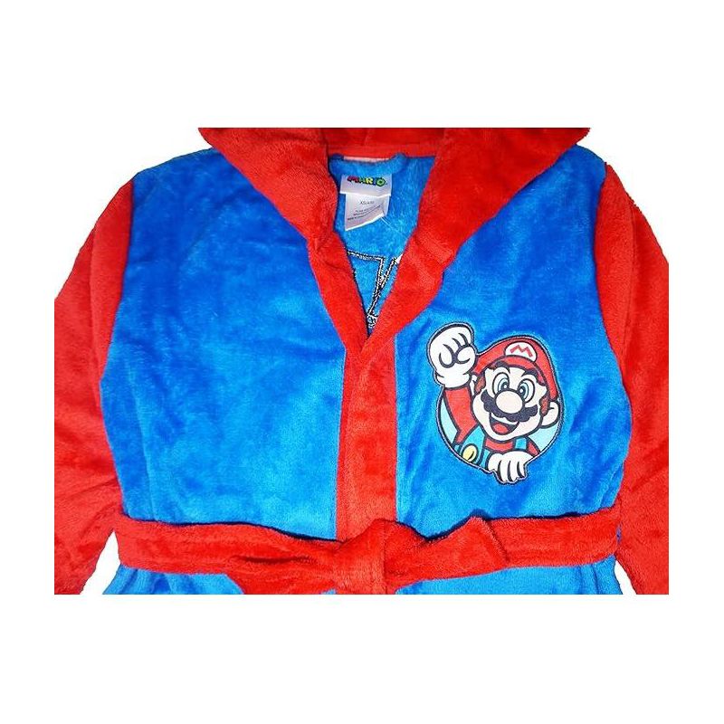 Super Mario Bros. Boys Costume Plush Fleece Robe, 2 of 7