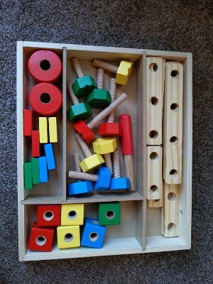 Melissa & Doug Take-along Tool Kit Wooden Construction Toy (24pc) : Target