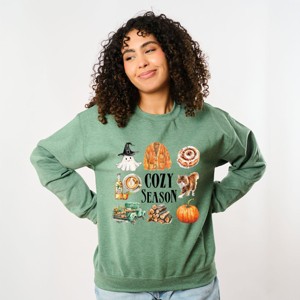 Cozy Season Watercolor Icons -  Womens Sweatshirt - 1 of 4