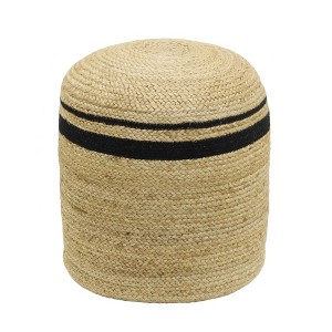 TOV Furniture Emerge Round Pouf in Natural - 1 of 4