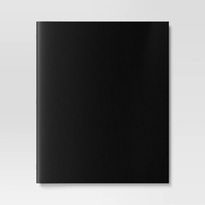 2 Pockets Paper Folder Black - Dealworthy™ - 1 of 3