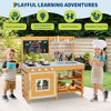Mud Kitchen for Kids Outdoor Playset Kitchen with Cookware Pretend Stove Single Door Cabinet Bottom Storage Shelves Ideal Gift for Boys Girls 3-8 - 2 of 4