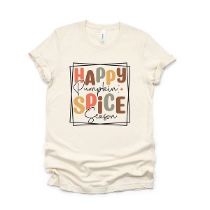 Simply Sage Market Women's Happy Pumpkin Spice Season Short Sleeve Graphic Tee - 1 of 4