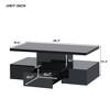 Modern Glossy Coffee Table With Drawers With Plug-In 16 Colors Living Room LED Lighting - ModernLuxe - 4 of 4