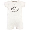 Touched by Nature Unisex Baby Organic Cotton Rompers, Nature Baby - 3 of 4