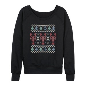 Women's Instant Message Nautical Fairisle Sweater Lightweight