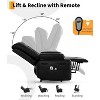 Oversized Power Lift Recliner Chair, Home Theater Seating with Lumbar Support, Faux PU Leather Recliner Sofa - 4 of 4