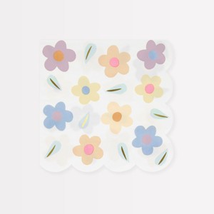 Meri Meri Happy Flowers Large Napkins (Pack of 16) - 1 of 3