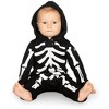 Tipsy Elves Kids Halloween Skeleton Costume - Comfy Easy Baby And Toddler Jumpsuit - Front and Back Print with Zip Up Mask - 4 of 4