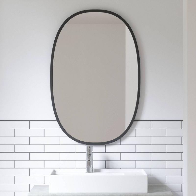 Hub Decorative Oval Mirror Black - Umbra, 5 of 9