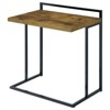 Vynxaria Antique Nutmeg Rectangular Top Snack Table - 3 of 4