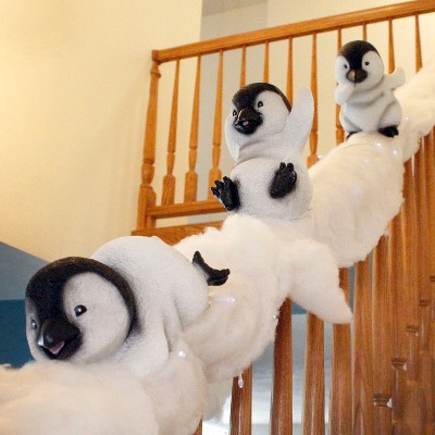 Midlee Christmas Penguin Stairway Holiday Decoration