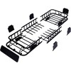 Roof Rack Basket, 38.5 x 43 Inch Universal Roof Rack Cargo Carrier Basket Rooftop Luggage Holder Carrier Basket, 64 inches Long - 2 of 4