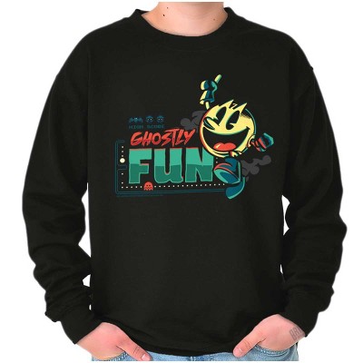 PACMAN Halloween Video Game Ghostly Fun Sweatshirt for Men or Women Brisco Brands