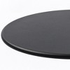 15.7" Metal Round End Table with Vintage Base and Frost Finish for Living Room - 4 of 4