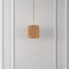 Saija 9" Pendant - PND4189 - Natural/Gold - Safavieh - 3 of 4