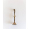Slickblue Hand Forged Iron Taper Candle Holders, Black or Brass Finish Metal Stands in Small and Large Sizes - 2 of 4