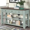 48" Vintage Console Table with Storage, Modern Sofa Table with Solid Wood Top for Entryway, Living Room, or Hallway-Panipeachy - 2 of 4