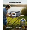 VEVOR Outdoor Pizza Oven, 16 in Propane Gas Pizza Maker, Portable Pizza-Cooker with  Electric Rotation, Thickened Pizza-Stone, Carry Bag, Black - 4 of 4