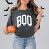 Simply Sage Market Women's Boo Distressed Short Sleeve Garment Dyed Tee - 2 of 4