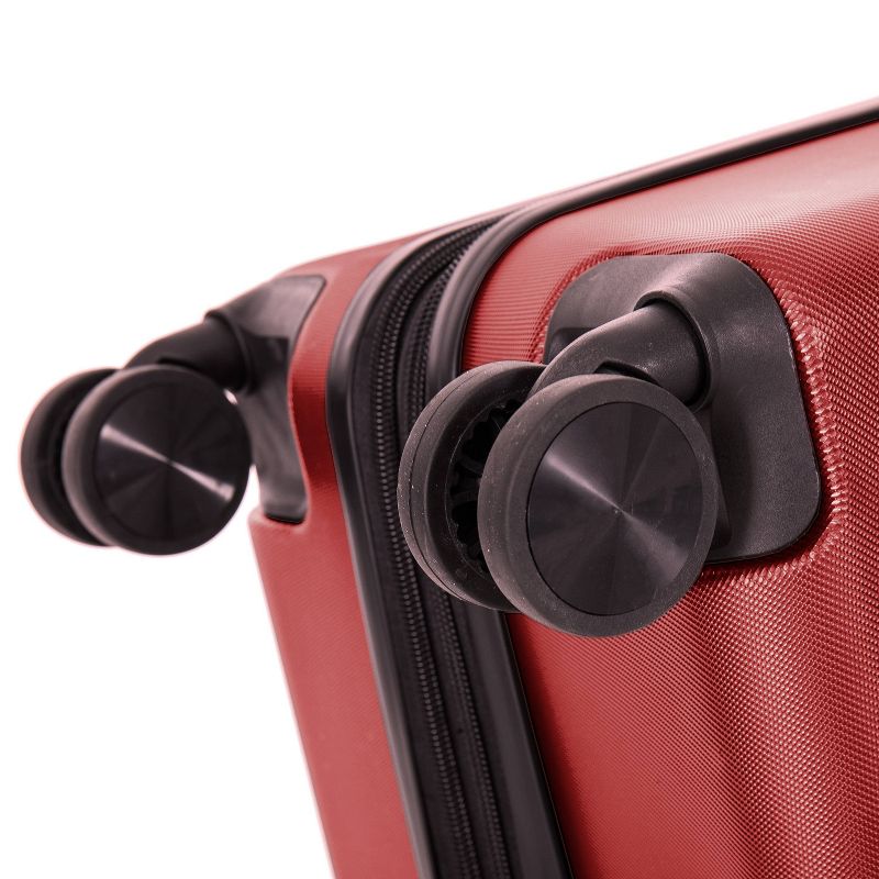 InUSA Elysian Lightweight Hardside Medium Checked Spinner Suitcase, 6 of 17