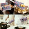 REGALWOVEN Set of 2 floral style with gripping of heat resistant waterproof easy to clean for kitchen baking and cooking Oven Mitts - 2 of 4