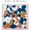 Wrapables Satin Neckerchief Square Scarf 26.5 x 26.5 Inches, Abstract Pink Floral - 2 of 4