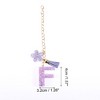 Unique Bargains Star Sequin Letter F Flower Tassel Water Cup Pendant Purple 1 Pc - 2 of 4