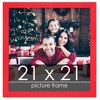 PosterPalooza | Square Classic Modern Red Picture Frame - UV Acrylic, Foam Board Backing, Hanging Hardware - 2 of 4