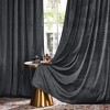 Deconovo 2 Panels Dutch Velvet Blackout Curtains, Hidden Tab Top, Thermal Drapes for Living Room - 3 of 4
